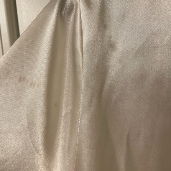 Satin Bride Robe - blue lettering - damage to it as shown in the pictures - Picture 4 of 4